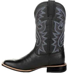 ticticlily Cowboy Boots Herren Boots Harness Herren Brown Bikerstiefel Braun Motorradstiefel Mitte Kalb Biker Boots C Schwarz 47 von ticticlily