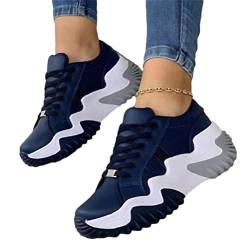 ticticlily Damen Sneaker Atmungsaktiv Turnschuhe Leicht Laufschuhe Sportschuhe Freizeitschuhe A Blau 41 EU von ticticlily