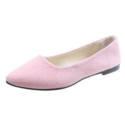 ticticlily Damenschuhe Ballerinas Klassische Ballerinas Damen Sportlich A Hellrosa 41 von ticticlily