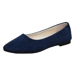 ticticlily Damenschuhe Ballerinas Klassische Ballerinas Damen Sportlich A Marine 41 von ticticlily