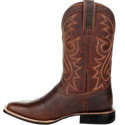 ticticlily Herren Cowboystiefel, breit, klassisch, Vintage, mittlere Wade, Westernstiefel, Stickerei, spitzer Zehenbereich, Blockabsatz, Schlupfstiefel, lange Stiefel C Braun 44 von ticticlily