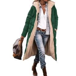 tinbarry Winterjacke Damen Wintermäntel Lang Pufferjacken Mit Kapuze Steppmantel Fleecejacke Dicke Daunenjacke Outdoorjacke Steppjacke von tinbarry