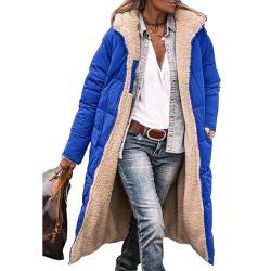 tinbarry Winterjacke Damen Wintermäntel Lang Pufferjacken Mit Kapuze Steppmantel Fleecejacke Dicke Daunenjacke Outdoorjacke Steppjacke von tinbarry