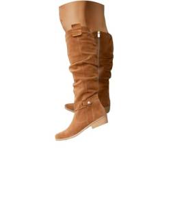 tinetill Damen Kniehohe Stiefel Langschaft Wildleder Westernstiefel Overknee Stiefel Warme Winter Lange Stiefel Vintage Ritter Stiefel mit Niedrigem Absatz Reißverschluss Winterschuhe von tinetill