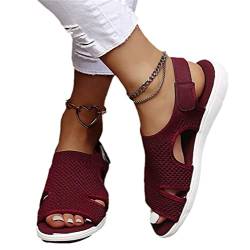 tinetill Sandalen Damen Elegant Sommerschuhe Fischmund Offene Zeh Sandaletten Frauen Freizeitschuhe Schuhe von tinetill