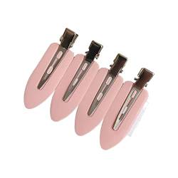 tinysiry 4 Stück rutschfeste Haarspangen, nahtlose Haarspangen Styling Acryl Haarspange Pony Clips Ornament Geschenk für Frau Mädchen Make-up, Frisur Friseur Pony Rosa von tinysiry