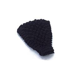 tinysiry Winter-Strick-Stirnbänder, einfarbiges Kopftuch, weich, warm halten, aushöhlen, breites Band, Sport-Haarbänder, Zubehör für Frauen und Mädchen Schwarz von tinysiry