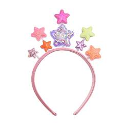 Glitzer-Puder-Stern-Stirnband, schöne Haarreife, Frühlingsaufführungen, Kopfschmuck, Weihnachtsgeschenke für Paare, Kinder, Stern-Stirnbänder für Frauen, Stern-Stirnbänder für Frauen, von tixoacke