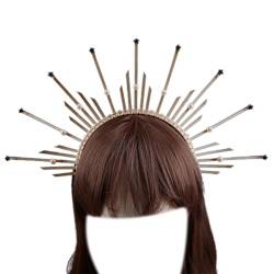 Halloween-Haarband für Teenager, Studenten, Halloween, mit Kette, Cosplay, Engels-Sonnenstrahlen, Haarbänder, Aufführungen, Haarreifen, Barock-Stirnbänder für Damen, Barock-Stirnbänder von tixoacke