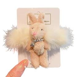 Hübsches Plüsch-Hasen-Haarband, elastisch, großes Haargummi, modisches Haargummi, weibliches Zubehör, niedliches Kaninchen-Haarband von tixoacke