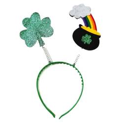 Karnevals-Pailletten-Kleeblatt-Haarreif, auffällig, Patricks-Tag, Stirnband, Weihnachtsfeier, Kopfbedeckung für Teenager, irische Stirnbänder für Damen, irische Stirnbänder für Mädchen, irische von tixoacke