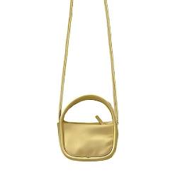 Mode Tasche Mini Quadratische Taschen Leder Lippenstift Kosmetiktasche Schultertaschen für Mädchen Frauen Crossbody Tasche Dame Tragen Geldbörse Crossbody Tasche, gelb von tixoacke