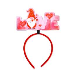 Modischer Valentinstag-Kopfschmuck, stilvolles Haarband, Schmuck für Partys, Bühnenauftritte, Kopfbedeckung, Ornament, verstellbare Größe von tixoacke