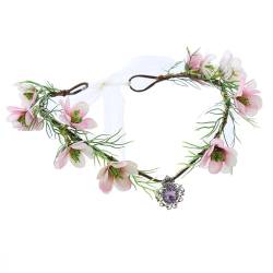 Sommerurlaub-Blumen-Stirnband, Hochzeit, Party, Blumen-Haarband, Musik-Festival, Damen, Haarschmuck, Blume, Kopfschmuck, Cosplay, Halloween, Party, Kopfbedeckung, handgefertigte Blume von tixoacke