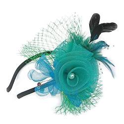 Vintage-Fascinator-Stirnband, exquisite Rose, für Teeparty, Hochzeit, Kostüm, Pillbox, Hut, Dame, Kopfbedeckung für Beerdigung/Hochzeit, Haarschmuck für Mädchen von tixoacke