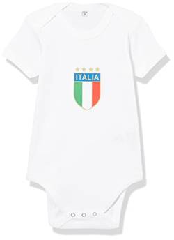 Italia Unisex Baby Italie Unterhemd, weiß, 68 von to be italia