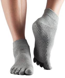 Toesox Full Ankle HeatherGrey S von toesox