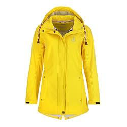 tomBrook Damen Softshell-Mantel Leuchtturm - Softshelljacke Regenjacke in Gelb Größe 36/38 von tomBrook