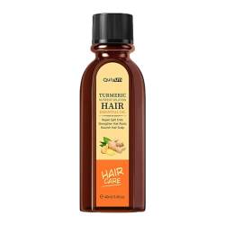 Haarwachstumsöl, Feuchtigkeitsspendendes Haaröl, 40 ml ätherische Kurkuma-Haaröle zur Pflege der Kopfhaut, für Glanz und zur Vorbeugung von Spliss Tongfeng von tongfeng