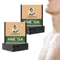 Kiefernteer-Seife Seife Bar Für Männer - Natural Bar Soap For Men - Cold Process Pine Tar Soap - Natürliche Körperseife Bar Männer - Handmade Natural Bar Soap von tongfeng