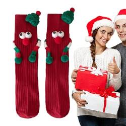 Magnetische Socken Für Paare | Weihnachtssocken Hand In Hand Socken | Magnet Socken 3D Puppe Paar Socken Unisex Lustige Socken Händchen Haltende Socken Für Couple Geschenke von tongfeng