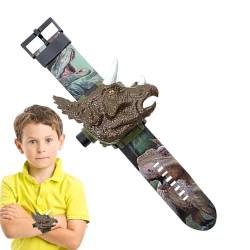 tongfeng Dinosaurier-3D-Projektor-Uhr-Spielzeug,Dinosaurier-Projektor-Taschenlampenspielzeug mit 24 Mustern | Dinosaurier-Muster-Taschenlampe, Lernspielzeug, Geschenk für Kinder von tongfeng