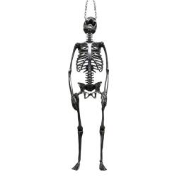 tongfeng Skelett Schädel Anhänger Halsketten | Punk Halloween Metall Skelett Anhänger | Jungen Mode für Spukhaus, Kostümparty, Zuhause, Mottoparty, Halloween-Parade, 1, 1 von tongfeng
