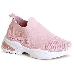 topschuhe24 2486 Damen Plateau Turnschuhe, Farbe:Rosa, Größe:40 EU von topschuhe24