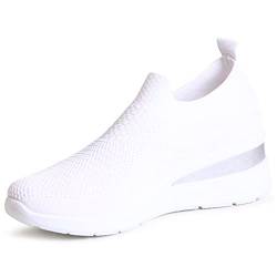 topschuhe24 2705 Damen Keil Sneaker Light Slipper, Farbe:Weiß, Größe:40 EU von topschuhe24