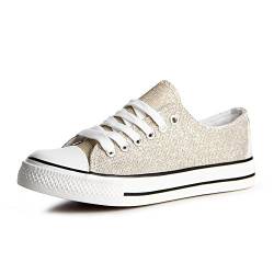 topschuhe24 789 Damen Sneaker Turnschuhe, Größe:37 EU, Farbe:Gold von topschuhe24