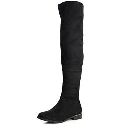 topschuhe24 955 Damen Stiefel Overknee, Farbe:Schwarz 955, Größe:38 EU von topschuhe24