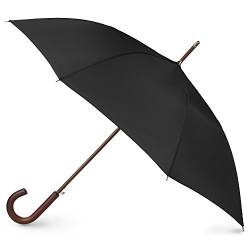 totes Automatisch öffnender Regenschirm aus Holz, Schwarz (Schwarz) - 9302 von totes