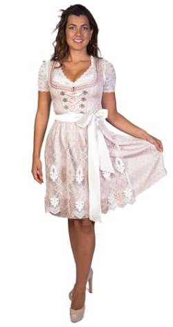 trachtl Dirndl - Susi Trachtenkleid ROSA/WEISS 2.TLG (Rosa/Weiss, 38) von trachtl