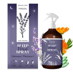 Sleep Pillow Spray Entspannender Nebel für besseren Schlaf Ätherische Öle aus Lavendel (entspannend), Aloe Vera (sauerstoffspendend) und Kamille (beruhigend) (1000 ml) von tradicity ORGANIC FARM