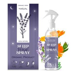 Sleep Pillow Spray Entspannender Nebel für besseren Schlaf Ätherische Öle aus Lavendel (entspannend), Aloe Vera (sauerstoffspendend) und Kamille (beruhigend) (200 ml) von tradicity ORGANIC FARM