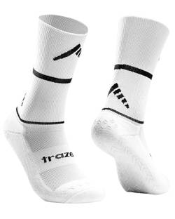 trazer® Grip Socks (Weiß I 39-42) – Rutschfeste Socken mit maximalem Komfort & Langlebigkeit – 6 Monate Anti-Loch-Garantie – Fußball Socken – Stoppersocken – Sportsocken für Herren von trazer