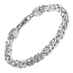 trendor 08646 Königskette Armband für Männer 925 Silber 6 mm breit von trendor