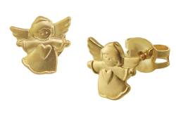 trendor 08755 Kinder-Ohrringe Engel Gold 585 / 14K von trendor