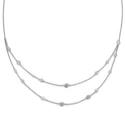 trendor 15132 Damen-Halskette 925 Silber mit Zirkonia von trendor