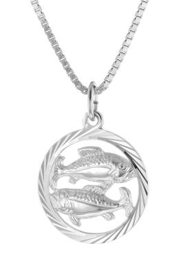 trendor 15360-03 Fische Sternzeichen Halskette Silber 925 von trendor