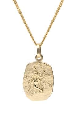 trendor 15436-09 Jungfrau Sternzeichen Gold 585 mit vergoldeter Silberkette von trendor