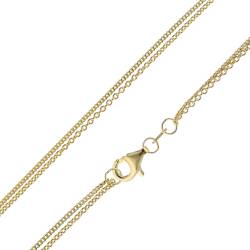 trendor 15492 Damen-Halskette für Anhänger 925 Silber Vergoldet Zweireihig von trendor