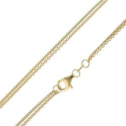 trendor 15520 Damen-Halskette für Anhänger Gold 333 / 8K Zweireihige Kette von trendor