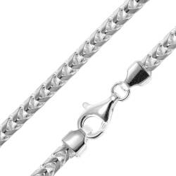 trendor 15795 Herren-Halskette 925 Silber Fuchsschwanzkette Breite 5,1 mm von trendor
