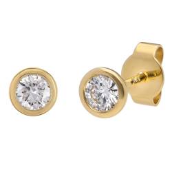 trendor 15882 Damen-Ohrringe Gold 750/18K Diamant Ohrstecker 0,40 ct von trendor