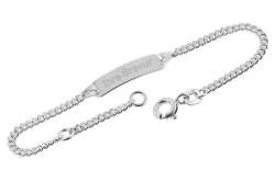 trendor 39586 Gravur-Armband für Babys und Kleinkinder 925 Silber 14 cm von trendor