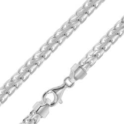 trendor 41114 Halskette für Männer Silber 925 Fuchsschwanzkette 5,4 mm breit von trendor