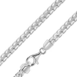 trendor 41149 Halskette für Männer Silber 925 Fuchsschwanzkette 4,3 mm breit von trendor
