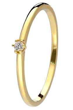trendor 41570 Damen-Diamantring Gold 585/14K Brillantring von trendor