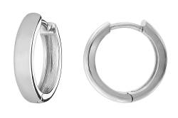 trendor 41580 Ohrringe für Damen und Herren 925 Silber Creolen Ø 15 mm von trendor